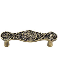 Grapevine Drawer Pull in Antique Brass.
